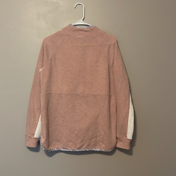 Maurices Pink and White Quilted Pullover Sweatshirt - Picture 2 of 3